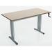 Latitude Run® Maciejewski Height Adjustable Standing Desk Wood/Metal in Gray | 39 H x 72 W x 30 D in | Wayfair 7C3C81C306D54610B391A672F3D20D55