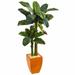 Latitude Run® 50.5" Artificial Banana Leaf Tree in Planter Silk/Ceramic/Plastic | 66 H x 35 W x 35 D in | Wayfair CB998A6240A645638D9937636DEB17AC