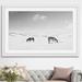 Marmont Hill 'Grazing Pair' Framed Photographic Print on Paper in White | 24 H x 36 W x 1.5 D in | Wayfair MH-BWANI-56-WFP-36