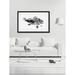 Marmont Hill 'Large Black Bass' Framed Painting Print Paper in Black/White | 20 H x 30 W x 1.5 D in | Wayfair MH-ANDCLA-44-BFP-30