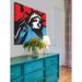 Marmont Hill 'Liberty 1' by Josh Ruggs Painting Print on Wrapped Canvas in Black/Blue/Red | 18 H x 18 W x 1.5 D in | Wayfair MH-JRUG-33-C-18