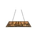 Meyda Lighting Old Forge 6-Light Pool Table Linear Pendant, Copper in Gray | 22 H x 48 W x 17 D in | Wayfair 108527