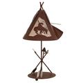 Meyda Lighting Trail's End 27" Table Lamp Metal in Brown/Gray | 27 H x 14 W x 14 D in | Wayfair 82336