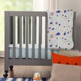 babyletto Origami Mini Portable Crib Wood in Gray | 36 H x 25.75 W in | Wayfair M6698G