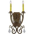 Meyda Lighting Thierry 2-Light Candle Wall Light Metal in Brown | 20 H x 12 W x 6.5 D in | Wayfair 145752