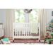 babyletto Maki 2-in-1 Convertible Portable Crib Wood in White | 37.5 H x 29.75 W in | Wayfair M6601W