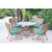 Bay Isle Home™ Batchelder 5 Piece Outdoor Dining Set w/ Cushions Wicker/Rattan | 29.5 H x 44.5 W x 44 D in | Wayfair