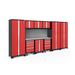 NewAge Products Bold Series 10 Piece Complete Storage System Set in Red | 77.25 H x 162 W x 18 D in | Wayfair 56386