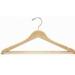 Only Hangers Inc. Flat Wooden Non-Slip Hanger for Dress/Shirt/Sweater Wood/Metal in Brown | 8 H x 15 W in | Wayfair NH601-50