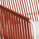 OASIQ Sandur Full Woven Loveseat w/ Cushion Metal/Sunbrella® Fabric Included in Gray/White | 31 H x 61 W x 29.5 D in | Outdoor Furniture | Wayfair