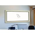 One Allium Way® Wall Mounted Dry Erase Board Wood/Manufactured Wood in White/Brown | 54 H x 36 W x 1.5 D in | Wayfair OAWY4946 32827217