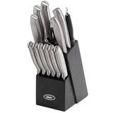 Oster Edgefield 14 Piece Block Set Stainless Steel in Gray | Wayfair 950101074M