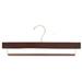 Only Hangers Inc. Wooden Pant Non-Slip Hanger for Skirt/Pants Wood/Metal in Brown | 6 H x 15 W in | Wayfair NH305-100