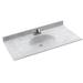 Swan Chesapeake Solid Surface 25" Single Bathroom Vanity Top in Gray | 6.125 H x 25 W x 22 D in | Wayfair CH02225.130