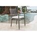 Panama Jack Outdoor Coldfield Stacking Patio Dining Armchair w/ Cushion in Gray | 33.5 H x 19 W x 19 D in | Wayfair PJO-1601-GRY-AC-CUSH/SU-755