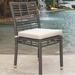 Panama Jack Outdoor Westerman Stacking Patio Dining Chair w/ Cushion in Gray | 34 H x 16 W x 17.5 D in | Wayfair PJO-1601-GRY-SC-CUSH/SU-719
