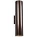 Orren Ellis Haarstick 2 - Light Outdoor Armed Sconce Glass/Metal in Brown | 18 H x 4 W x 4 D in | Wayfair D5A57C6F98B54583A6053A3E736E75C5