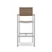 Source Furniture Napa 30" Patio Bar Stool Metal in Gray | 47 H x 22 W x 22 D in | Wayfair SF-2405-173-KES-TEK