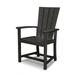 POLYWOOD® Quattro Adirondack Dining Chair in Black | 38.5 H x 24.75 W x 23.5 D in | Wayfair QLD200BL