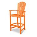 POLYWOOD® Palm Coast Outdoor Bar Chair Plastic in Orange/Yellow | 52.75 H x 24 W x 24.75 D in | Wayfair HND202TA