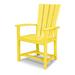 POLYWOOD® Quattro Adirondack Dining Chair in White/Yellow | 38.5 H x 24.75 W x 23.5 D in | Wayfair QLD200LE