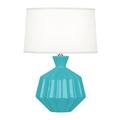 Robert Abbey Orion 17.75" Table Lamp Ceramic/Linen in White | 17.75 H x 12.5 W x 12.5 D in | Wayfair EB989