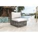 Panama Jack Outdoor Modular Patio Chair w/ Cushion Wicker/Rattan in Gray | 33 H x 27.5 W x 27.5 D in | Wayfair PJO-1601-GRY-A/SU-714