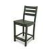 Trex Outdoor Monterey Bay Counter Side Chair Plastic/Resin in Green | 41.13 H x 17 W x 20.75 D in | Wayfair TXD101RC