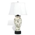 Port 68 Windsor 36" Standard Table Lamp Porcelain/Fabric/Stone in Black/Brown/Gray | 36 H x 20 W x 20 D in | Wayfair LPAS-182-05
