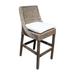 Panama Jack Sunroom Exuma 30.75" Bar Stool Wood/Wicker/Rattan in Brown/Gray | 44 H x 19 W x 26 D in | Wayfair PJS-3001-ATQ-BS/SU-706