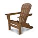 POLYWOOD® Palm Coast Folding Adirondack in Brown | 37.5 H x 29.75 W x 33.5 D in | Wayfair HNA110TE