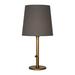 Robert Abbey Rico Espinet Buster Chica 28.75" Table Lamp Metal/Fabric in Gray | 28.75 H x 14 W x 14 D in | Wayfair 2082G