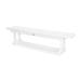 POLYWOOD® Park 48" Backless Outdoor Bench Plastic in White | 17 H x 48 W x 14.75 D in | Wayfair PBB48WH