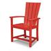 POLYWOOD® Quattro Adirondack Dining Chair in Red | 38.5 H x 24.75 W x 23.5 D in | Wayfair QLD200SR