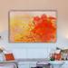 Marmont Hill Abstract Red by Art Collective - Wrapped Canvas Graphic Art Print Metal in Orange/Yellow | 40 H x 60 W x 1.5 D in | Wayfair