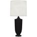 Robert Abbey Michael Berman Hadrian 28.75" Table Lamp Ceramic/Linen/Metal in Black/Brown | 28.75 H x 13.5 W x 13.5 D in | Wayfair MDC28