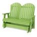 Wildridge Heritage Double Glider Plastic/Resin in Green | 42 H x 54 W x 31 D in | Wayfair LCC-104-Lime Green