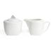 Red Vanilla Wave 2 Piece Covered Sugar Bowl & Creamer Set Porcelain China in White | Wayfair CW100-280/290