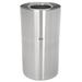 Rubbermaid Commercial Products 2 Piece Receptacle 35 Gallon Trash Can Aluminum in Gray/White | 32 H x 18 W x 18 D in | Wayfair FGAOT35SAPL