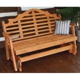 Rosecliff Heights Coury Outdoor Glider Bench | 41 H x 52 W x 27 D in | Wayfair 925EDD4AEC894D1FA42B4E35B76397B4