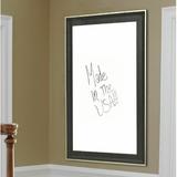 Rayne Mirrors Wall Mounted Dry Erase Board Wood in Black/Brown/White | 52 H x 22 W x 1.25 D in | Wayfair W58/18.5-48.5