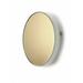 Mercer41 Felica Round Mirror Vanity Tray Glass/Metal/Mirror in White | 2.36 H x 12.2 W in | Wayfair 8B026161917E4B17B77E37F6F7045607