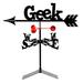 SWEN Products Handmade Computer Geek Weathervane Metal/Steel in Brown/Gray | 30 H x 21 W x 15.5 D in | Wayfair 9013-Roof