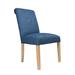 Red Barrel Studio® Side Chair Upholstered/Fabric in Blue/Brown | 39 H x 21 W x 26 D in | Wayfair 9FDDD143EDB540ADA6FA688DFEB7341A