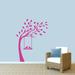 Sweetums Wall Decals Tree w/ Birds on Swing Wall Decal Vinyl in Pink | 60 H x 44 W in | Wayfair 3252hotpink