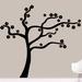 Sweetums Wall Decals Blowing Flower Tree Wall Decal Vinyl in Black | 54 H x 60 W in | Wayfair 2516Black