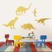 Sweetums Wall Decals 5 Piece Dinosaur Wall Decal Set Vinyl in Yellow | 18 H x 10 W in | Wayfair 1388Gold