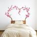 The Decal Guru Cherry Blossom Heart Tree Wall Decal Vinyl in Pink/Brown | 29 H x 48 W in | Wayfair 1767-WALL-01-02