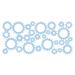 The Decal Guru Industrial Gears Wall Decal Vinyl in Blue | 29 H x 60 W in | Wayfair 2019-WALL-02-20