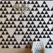 The Decal Guru Triangle Pattern Wall Decal Vinyl in Black | 8 H x 8 W in | Wayfair 1271-WALL-02-24